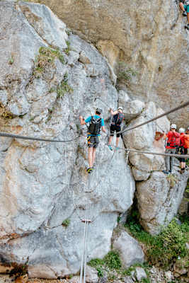Bergwelten mein erster Klettersteig Ramsau am Dachstein