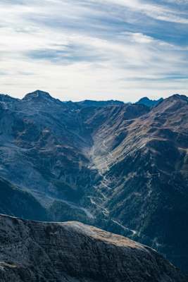 Blick zum Gebirgspass Stilfser Joch