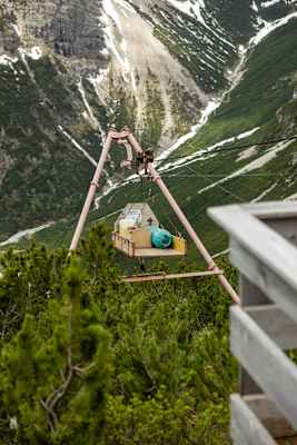 Materialseilbahn Steinseehütte