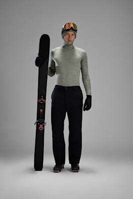 Funktionale Odlo-Winterbekleidung für Skifahrer und Outdoor-Enthusiasten.