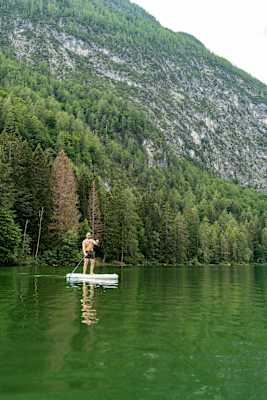 Unterwegs mit SUP am Tristacher See