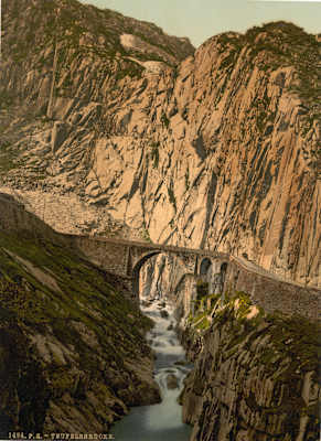 Teufelsbrücke Reuss kanton Uri