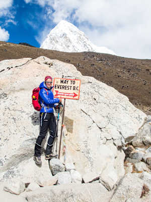 Everest Basecamp Schild