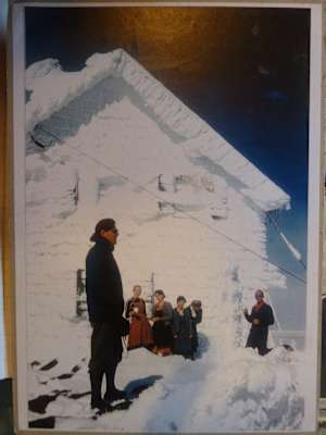 In den 60er Jahren vor der Adlersruhe, der Erzherzog Johann Hütte.