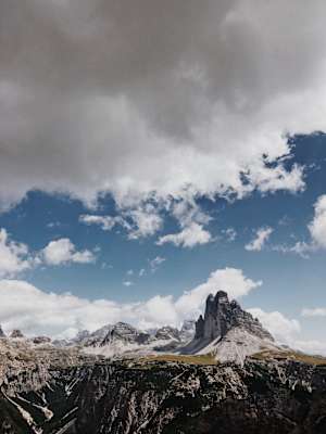 Ernst Merkinger wandert weit Dolomiten Höhenweg