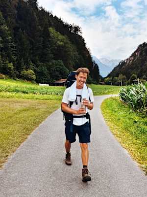 Ernst Merkinger unterwegs in Tirol, zwischen Telfs und Landeck