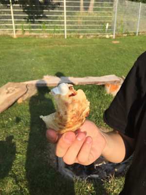 Marshmallows im Brot