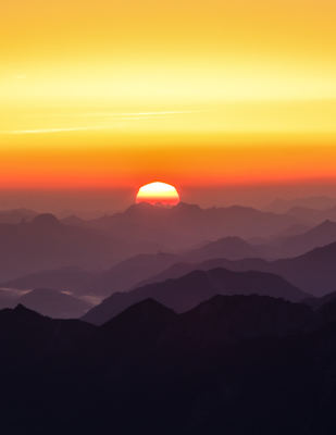 Sonnenaufgang Zugspitze