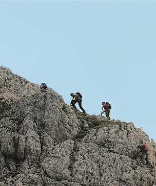 Sportlicher Klettersteig: Via Ferrata della Piramida