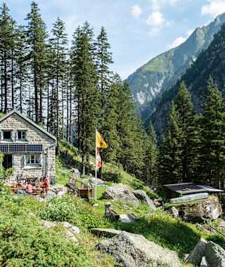 Die Treschhütte im Fellital