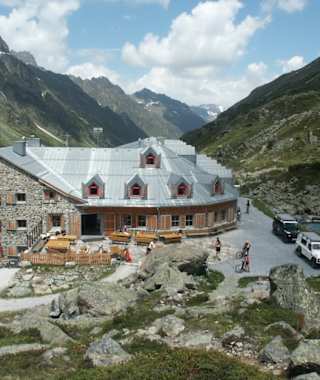 Die Jamtalhütte ist auch mit dem Bike zu erreichen.