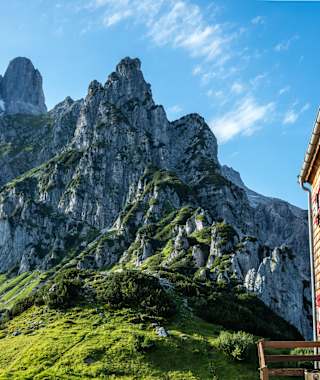 Blick von der Hofpürglhütte auf die Große Bischofsmütze