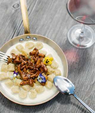 Köstliche Speise auf der Daniel Baita Hütte