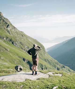 Die Sicht von der Neuen Fürther Hütte in das Hollersbachtal