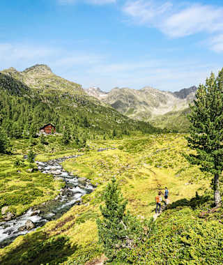 Auf dem Weg zur Lienzer Hütte im Debanttal.