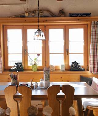 Die Stube der Mittenwalder Hütte