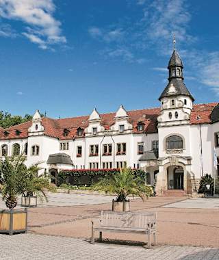 Das Jugendstil-Kurhaus in Bad Schmiedeberg.