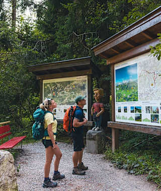 Kaiserkrone, Etappe 1, Ausgangspunkt mit Übersichtstafel