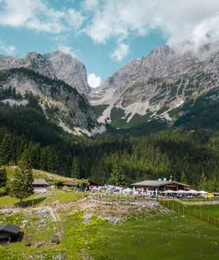 Gipfeltour Ellmauer Halt, Wochenbrunner Alm