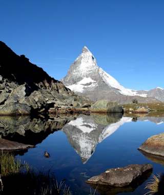 Riffelsee mit Matterhorn-Spiegelung