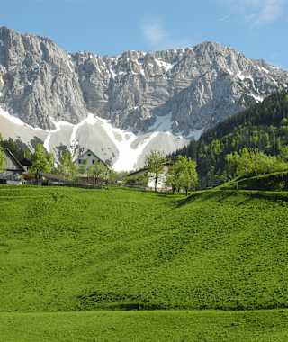 Blick auf die Koschuta vom Zeller Hochtal