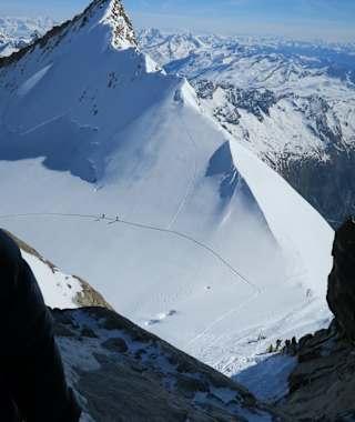 Das Nordend von der Dufourspitze aufgenommen
