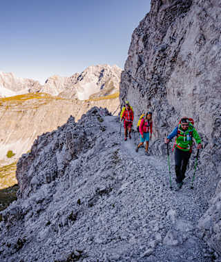 Unterwegs auf Etappe 3 des Karwendel Höhenweges