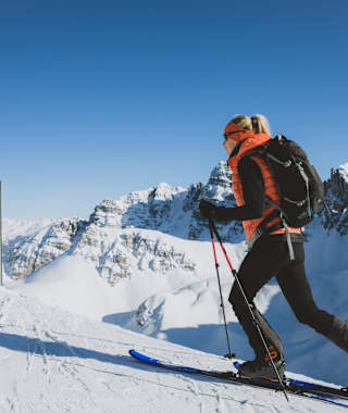 Pistenskitour aufs Hoadl in der Axamer Lizum