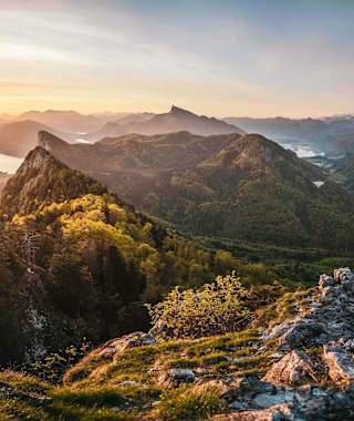 Der Schober bietet eine fantastische Aussicht über das Salzkammergut.