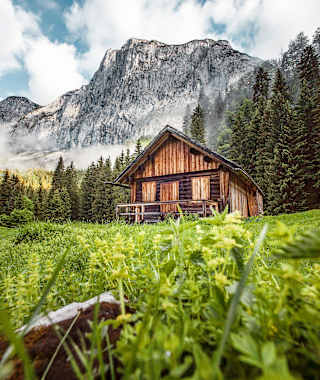 Die idyllisch gelegene Zimitzalm