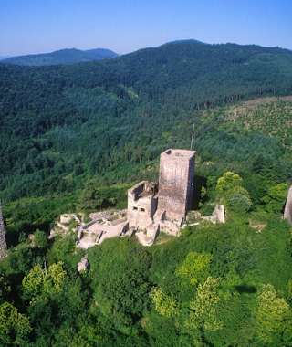 Die drei Burgen über Wettolsheim