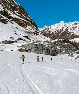 Am Beginn des riesigen Glacier de Corbassière.