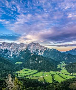 Bergsteigerdorf Jezersko Slowenien