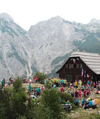 Bergsteigerdorf Jezersko Slowenien