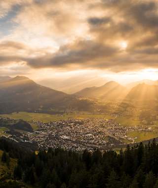 Sonnenuntergang über Oberstdorf