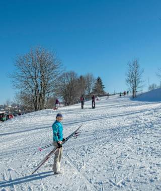Vorfreude auf die Langlaufrunde zum Bolberg