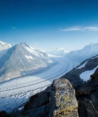 Aletschgletscher Steinmandl
