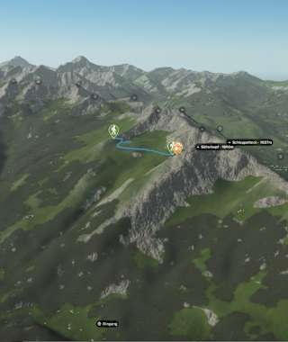 Übersicht Wanderung zur Alpe Schlappold