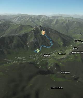 Übersicht Wanderung Anton-Graf-Hütte