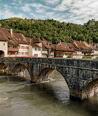 Blick auf St. Ursanne