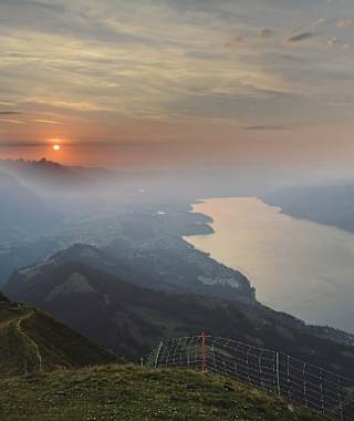 Sonnenuntergang auf dem Morgenberghorn.