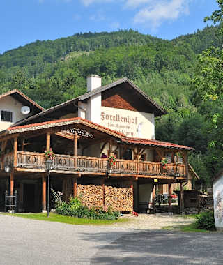 Ausgangspunkt der Wanderung durch die Ysperklamm ist der Gasthof Forellenhof im innersten Yspertal.