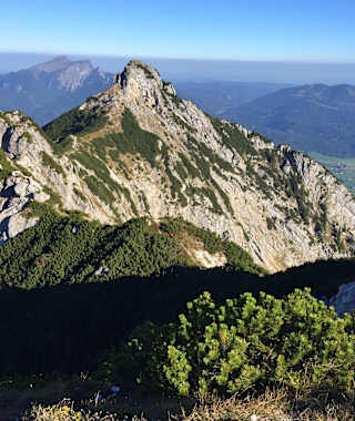 Blick vom Bergwerkskogel zum Rettenkogel