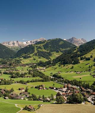 Blick auf Gstaad