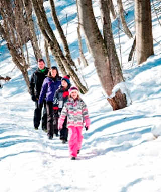 Schneeschuhwanderung Bisse du Milieu