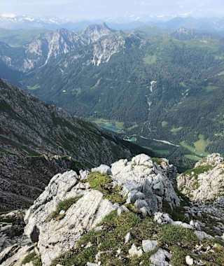 Blick von der Ennskraxn auf den Jägersee
