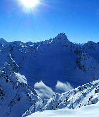 Blick auf die Schöntalspitze