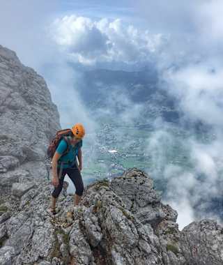 Unterhaltsames Auf und Ab entlang des Gratverlaufs