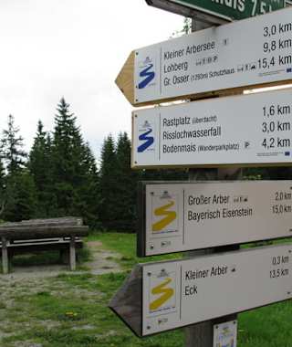 Goldsteig Zuweg Nr. 18: Von Bodenmais zur Chamer Hütte