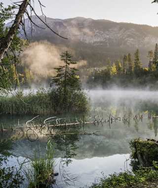 Mystische Stimmung am Crestasee